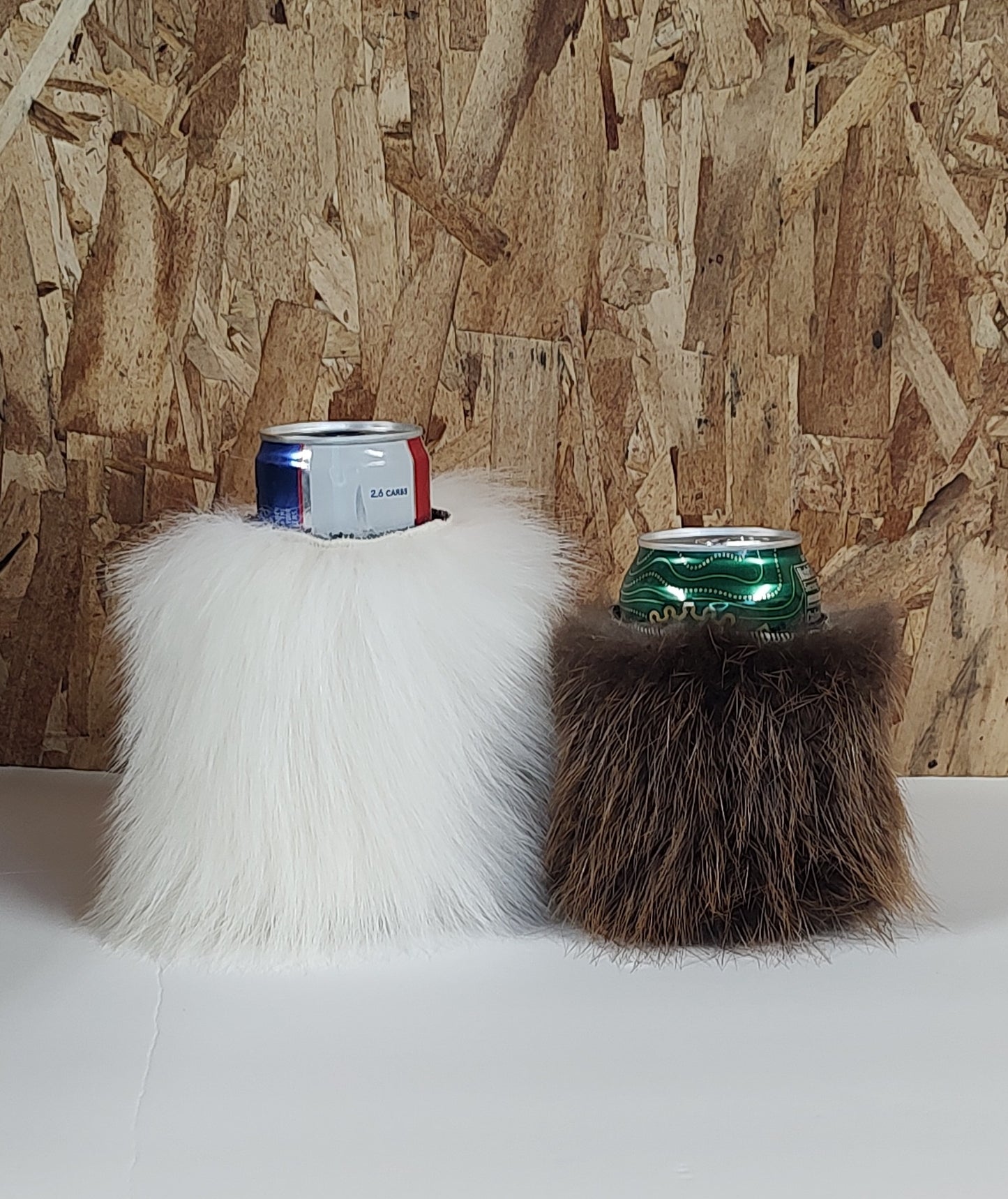Real Fur koozie